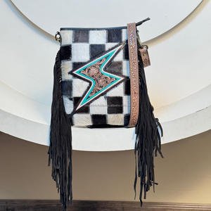 2025 nuevos bolsos de cuero mecanizados a mano para mujer al por mayor, superventas, bolso de piel de vaca auténtica a la moda para mujer - Product Image 4