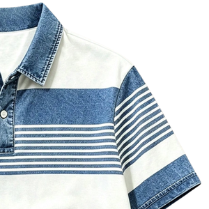 Camiseta de Hombre 100% Algodón Jersey 240g, Manga Corta, Corte Regular, Secado Rápido, Transpirable, Verano, Casual, Golf, Tejido de Punto - Product Image 3