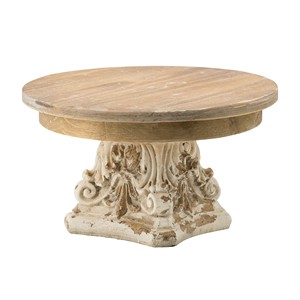 ฐานวางเค้กไม้สนสีขาวแบบเรียบง่ายสไตล์บ้านไร่ขายส่ง - Product Image 1