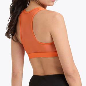 Sujetador deportivo de talla grande para mujer, con almohadillas, tirantes ajustables, malla transpirable, para gimnasio, yoga, fitness, entrenamiento, sin costuras en la parte delantera - Product Image 4