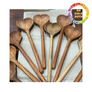 Cuchara de Madera Hecha a Mano, Madera Natural, Utensilio de Cocina Ecológico para Cocinar y Servir - Product Image 3