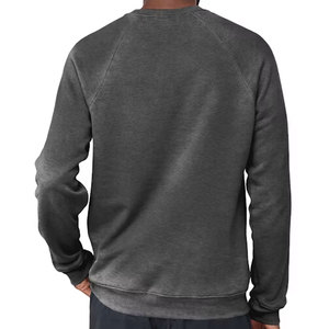 Sudadera Blanca Informal para Hombre, Cómoda, Rica en Algodón, Cuello Redondo, Sudadera Básica de Invierno de Alta Calidad - Product Image 3
