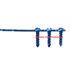 แผ่นไทเทเนียมสำหรับยึดกระดูกสัตว์ ขนาด 2.0 มม. ยี่ห้อ BISONS Wholesale รุ่น Veterinary Orbital Bridge Plate สำหรับศัลยกรรมกระดูก จำนวน 5 ชิ้น - Product Image 3