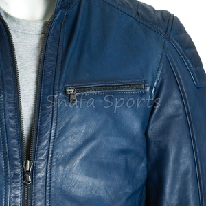 Custom Turn Down Collar Design Comfortable Fit Bulk Quantity High Demanded Cowhide <b>Leather</b> <b>Jacket</b> - Product Image 3