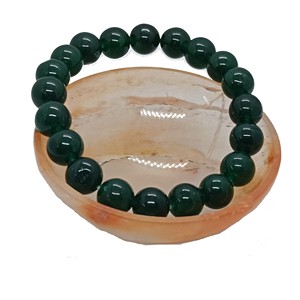High quality Green <b>jade</b> Crystal Gemstone Bead Bracelet Fashion Charm Jewelry for Men Women for Energy Meditation Gift - Product Image 2