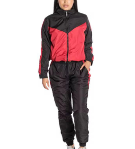 Ensemble coupe-vent d'automne personnalisé avec logo, respirant et léger, coupe oversize et ample, style streetwear, survêtement en nylon uni pour la vente en gros - Product Image 1