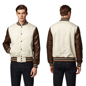 Chaqueta Varsity para Hombre con Mangas en Contraste, Moda Moderna y de Lujo - Product Image 1