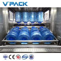 QGF-700 de remplissage de 5 gallons pour l'eau minérale Machine à eau à faible coût 700BPH pour les démarrages