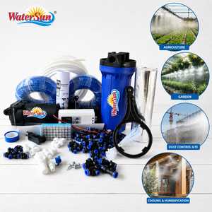 Automatic Misting Irrigation System with Digital <b>Timer</b> 1/2 In PVC Pipe Brass Nozzles for Garden Cooling and <b>Outdoor</b> Use - Product Image 2