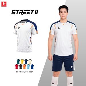 Ensemble de maillot de football Just Play Street II, séchage rapide, respirant, léger, manches courtes, col roulé, imprimé par transfert thermique, 100% coton - Product Image 2