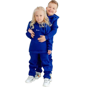 Conjunto de Chándal para Bebés y Niños Pequeños con Logotipo Personalizado, Sudadera y Pantalones de Algodón y Felpa, Conjunto de 2 Piezas, Ropa Infantil al por Mayor - Product Image 3