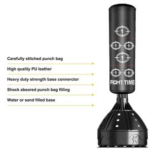 กระสอบทรายหนัง PU สำหรับฝึกซ้อมมวย MMA มวยไทย คิกบ็อกซิ่ง แบบแขวน สำหรับยิม - Product Image 3