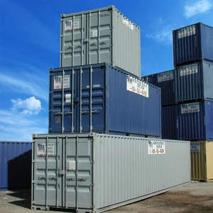 Conteneurs maritimes d'occasion High Cube 20 pieds en acier Corten, certifiés ISO9001, bon état, neufs, pas chers, capacité 33,5 m³ disponible - Product Image 1