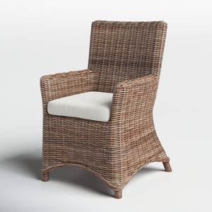 Chaise tissée de bras pour le salon - Product Image 4