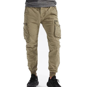 Pantalon cargo décontracté uni avec logo personnalisé, pantalon de sport unisexe de haute qualité, pantalon cargo multi-poches - Product Image 6