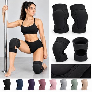 Genouillères de pole dance d'été 100 % polyester de haute qualité pour femmes, collants de fitness confortables, séchage rapide, respirants, durables, OEM - Product Image 1