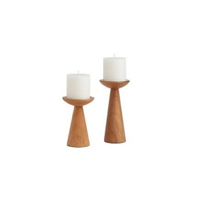 Porte-bougie en bois simple au design moderne, porte-bougie pilier en bois avec écorce d'arbre pour la décoration de la maison, article de fête, meilleure vente - Product Image 6