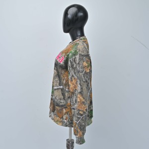 Sudaderas de Cuello Redondo con Estampado de Camuflaje para Mujer, Manga Larga, Otoño, Diseño Estampado, Transpirables, Tejidas en Poliéster, Venta al Por Mayor, Calidad Premium - Product Image 4