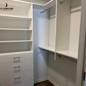 JY Madera Dura Moderna Paseo en Modular Puerta Corredera Tablero de Partículas Armario Dormitorio Muebles