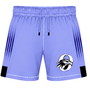 Ensemble de rugby noir lavande, maillot à manches courtes et col rond avec short assorti, respirant, uniforme sportif pour l'entraînement en équipe - Product Image 4