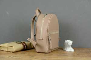 Wholesale Custom Logo Genuine Leather Mini Backpack <b>Women</b> Small Real Cowhide <b>Rucksack</b> Luxury Lady <b>Bag</b> ODM LSBP-0101 - Product Image 3