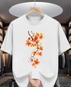 เสื้อยืดพิมพ์ลายสกรีนผ้าไหมเนื้อนุ่มพิเศษสำหรับผู้ชาย สวมใส่สบาย เหมาะสำหรับฤดูร้อน เป็นมิตรกับสิ่งแวดล้อม ตกแต่งด้วยผ้าเดนิม ผ้าบาติก และผ้าคอร์ดูรอย - Product Image 6