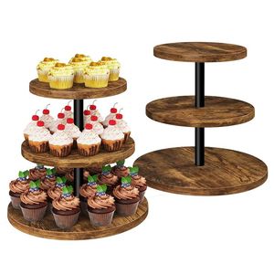 Support à gâteau en bois fait main, écologique, passe au lave-vaisselle, AZ ENTERPRISES, présentoir à desserts, style rustique, pour la maison et la boulangerie - Product Image 6