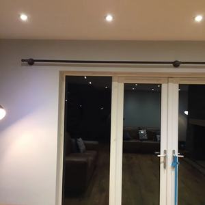 Heavy Duty Metal <b>Curtain</b> Rod <b>with</b> Adjustable Length - Product Image 1