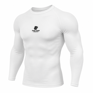 T-shirt de compression à manches courtes pour homme Free Fight Industry, imprimé noir et rouge, séchage rapide - Product Image 4
