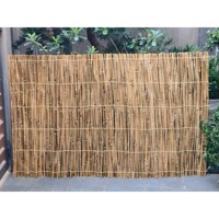 Valla de Bambú Natural Ecológica para Exteriores, Revestimiento de Pared Anticorrosión, Barandilla de Jardín de Bambú, Alta Calidad, Tamaño Personalizable