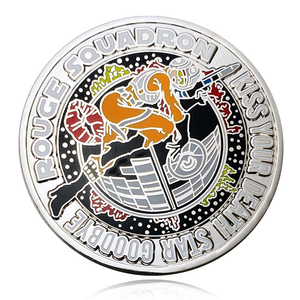 Moneda de recuerdo de esmalte duro estampado de cobre - Product Image 2