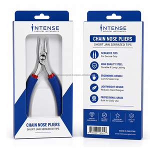 Pince à bec court professionnelle pour la fabrication de bijoux, à dents crantées, en acier inoxydable, pour le polissage de bijoux, bricolage, fourniture d'usine OEM - Product Image 2