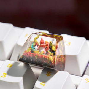 Keycaps Artisanat Forêt Mystique, Keycaps Artisanat Personnalisé, Keycaps Anime Mignons, Keycaps Verts, Ensemble de Keycaps, Keycaps en Bois - Product Image 5