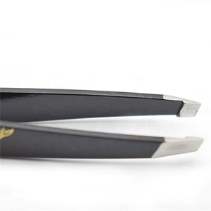 Floral Pattern Stainless Steel Slant Eyebrow Tweezers Set Custom OEM Private Label Professional Beauty <b>Tools</b> - Product Image 1