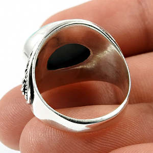 Unique Design Blue Larimar Gemstone <b>Ring</b> 925 Solid Sterling Silver Stamped Fine Bohemian Jewelry For Women Healing <b>Crystal</b> <b>Ring</b> - Product Image 2