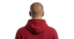 Sudadera con Capucha Roja para Hombre, Corte Regular, Color Sólido, Informal, con Bolsillo Delantero, 100% Algodón, Tejido French Terry, para Otoño - Product Image 5