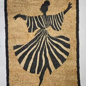 Tapis occidental de qualité supérieure pour la danse soufi, motifs géométriques, artisanal, décoration intérieure pour salon, prix de gros par l'exportateur - Product Image 1