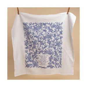 Serviettes de cuisine réutilisables en coton biologique certifié GOTS 100% écologiques, durables, motif grain noir brodé, poids lourd - Product Image 3