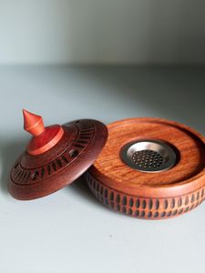 Quemador de incienso de madera Mubkhar al por mayor, soporte árabe para incienso Bakhoor, Oud y fragancias para el hogar - Product Image 1