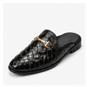 Wholesale Men's Leather <b>slippers</b> High-Quality SlipOn Shoes with Elegant Design for Office Casual Formal & Leisure Wear in Winter - Product Image 2