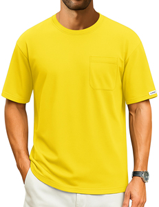 T-shirt Ringer Homme Style Urbain Haute Performance Streetwear Anti-Plis Séchage Rapide Respirant Formel Logo Personnalisé Imprimé - Product Image 3