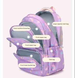 Factory Wholesale <b>Large</b> Capacity High Quality Luxury Backpack 2025 New Student BackpackMultiple Pockets School Bag <b>Set</b> for Kids - Product Image 3