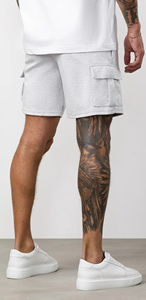 Pantalones Cortos Blancos Cargo Personalizados para Hombre OEM, Calidad Premium, Transpirables, de Secado Rápido, Estilo Casual, Sensación de Lujo, Ecológicos, Los Mejores Pantalones Cortos de Verano - Product Image 3