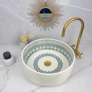 Qualité d'exportation, lavabo de luxe en nacre, finition brillante premium, écologique, pour comptoir de salle de bain, amélioration de l'intérieur de la maison - Product Image 4