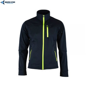 Heavy Duty Workwear Soft Shell Industrial Safety <b>Jacket</b> with Stand Collar Front Pocket Hooded Design - Product Image 6