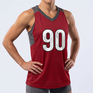 Camiseta de Lacrosse para Mujer, de Alta Calidad, Sublimada, Cuello en V, sin Mangas - Product Image 5