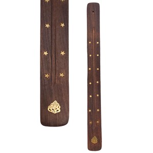 Porte-encens en bois de Shisham écologique et durable avec incrustation d'éléphant en laiton - Vente en gros - Product Image 2