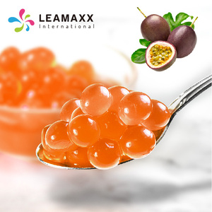 2025 Leamaxx Taiwan <b>Bubble</b> <b>Tea</b> Wholesale Supply Hot Product Passion Fruit Instant Bursting Boba Pure 15 Popping Boba Juice Ball - Product Image 1