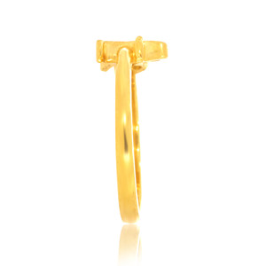 Gold Shri Symbol <b>Adjustable</b> <b>Ring</b> for Women and Girls | Spiritual Religious Devotional Daily Wear Finger <b>Ring</b> - Product Image 3