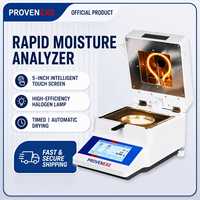 Humidimètre à écran tactile haute précision avec calibration automatique et balance de laboratoire avec mesure de l'humidité